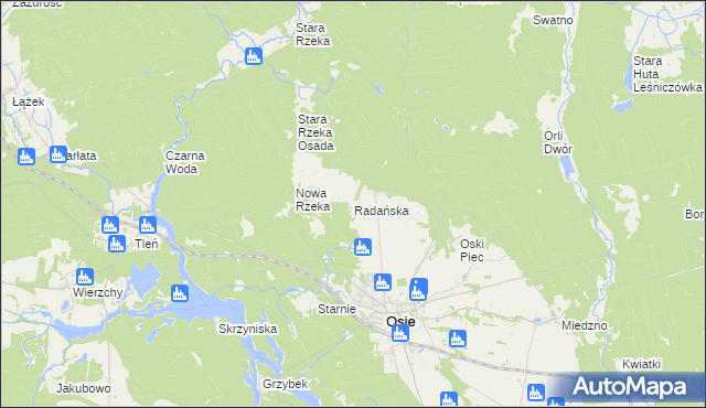 mapa Radańska, Radańska na mapie Targeo