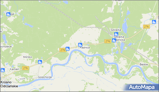 mapa Radnica, Radnica na mapie Targeo