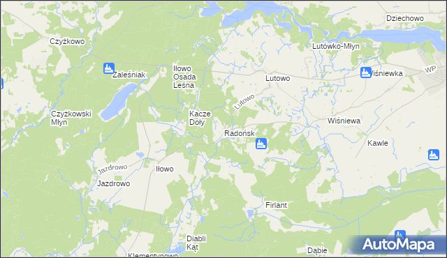 mapa Radońsk, Radońsk na mapie Targeo