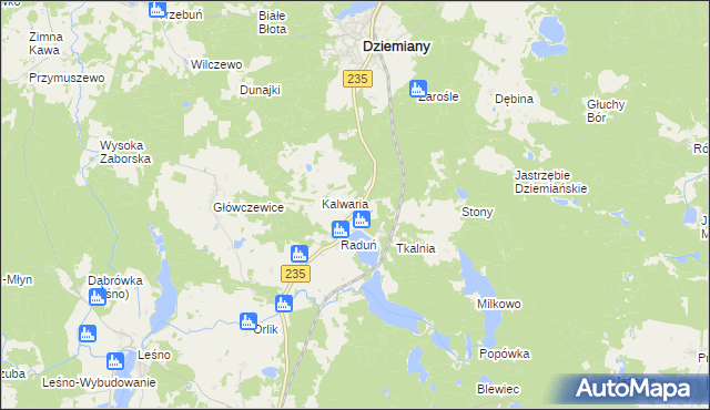 mapa Raduń-Osiedle, Raduń-Osiedle na mapie Targeo