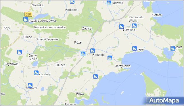 mapa Radzieje, Radzieje na mapie Targeo