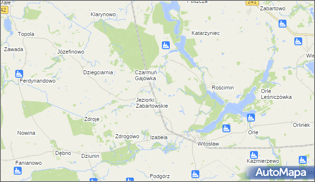 mapa Rajgród gmina Mrocza, Rajgród gmina Mrocza na mapie Targeo