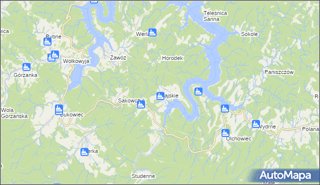 mapa Rajskie, Rajskie na mapie Targeo