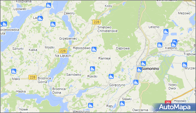 mapa Ramleje, Ramleje na mapie Targeo