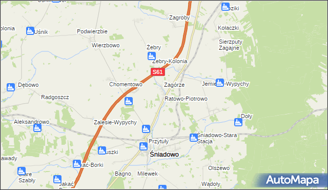 mapa Ratowo-Piotrowo, Ratowo-Piotrowo na mapie Targeo