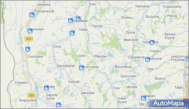 mapa Ratułów, Ratułów na mapie Targeo