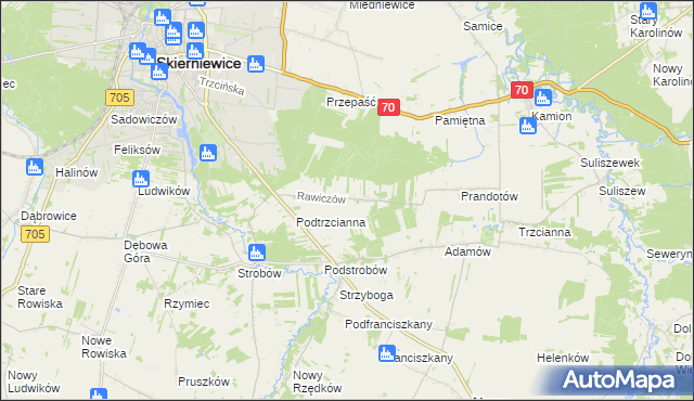 mapa Rawiczów, Rawiczów na mapie Targeo