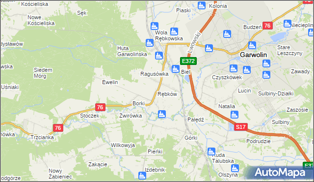 mapa Rębków, Rębków na mapie Targeo