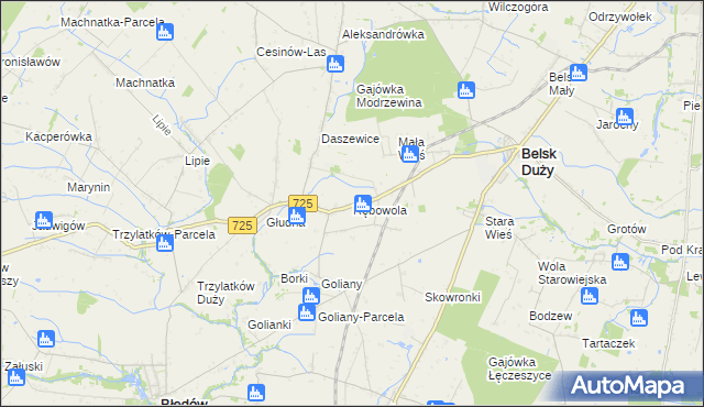 mapa Rębowola, Rębowola na mapie Targeo