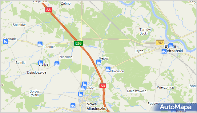 mapa Rejów, Rejów na mapie Targeo