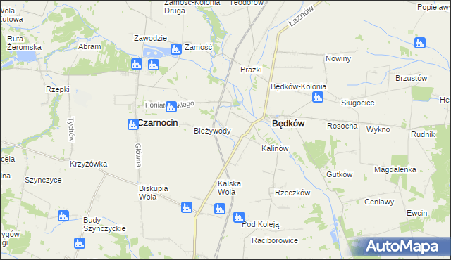 mapa Remiszewice, Remiszewice na mapie Targeo