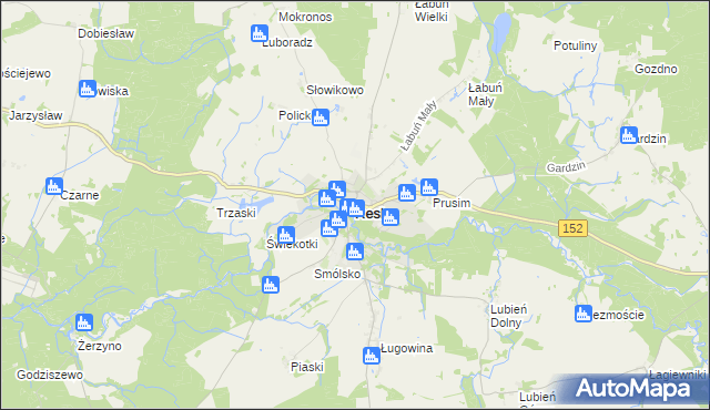 mapa Resko, Resko na mapie Targeo