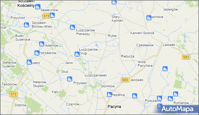 mapa Robertów, Robertów na mapie Targeo