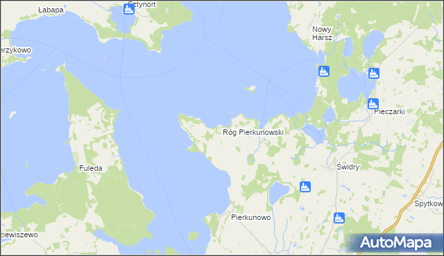 mapa Róg Pierkunowski, Róg Pierkunowski na mapie Targeo