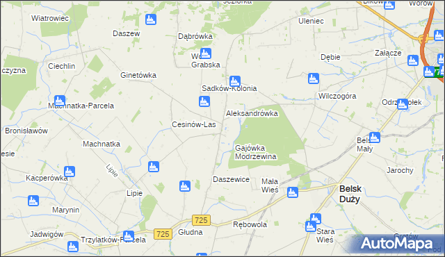 mapa Rożce, Rożce na mapie Targeo