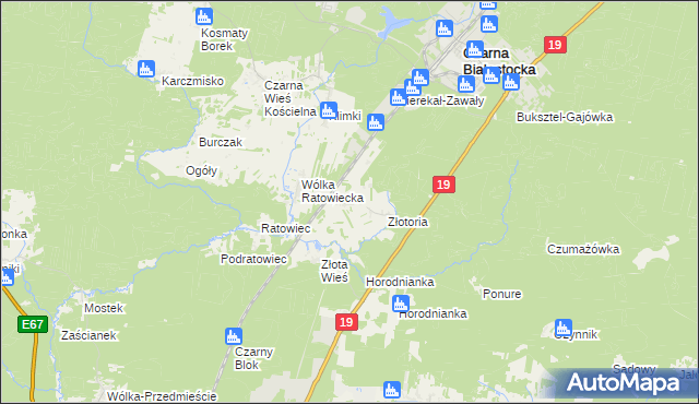 mapa Ruda Rzeczka, Ruda Rzeczka na mapie Targeo