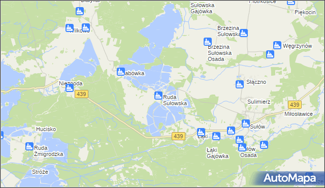 mapa Ruda Sułowska, Ruda Sułowska na mapie Targeo