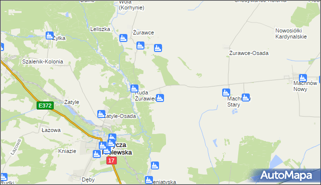 mapa Ruda Żurawiecka-Osada, Ruda Żurawiecka-Osada na mapie Targeo