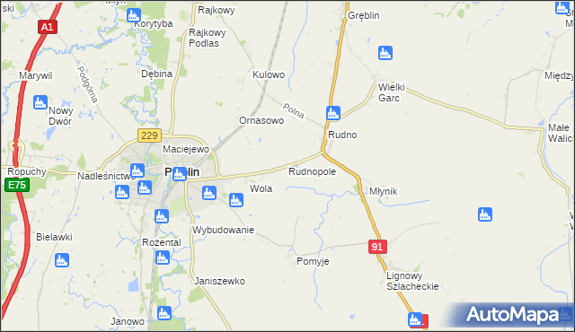 mapa Rudnopole, Rudnopole na mapie Targeo