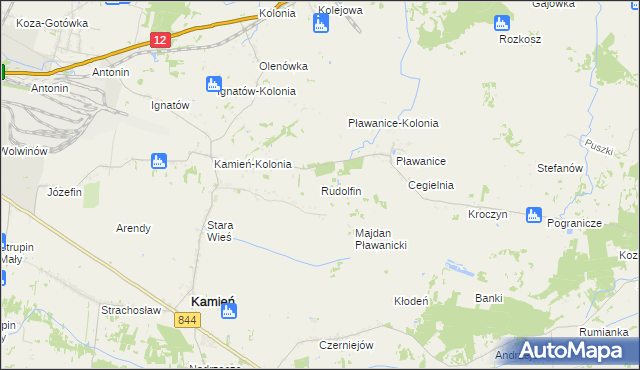 mapa Rudolfin, Rudolfin na mapie Targeo