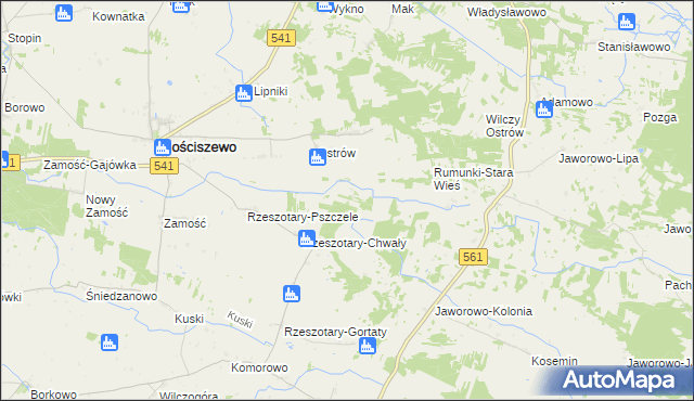 mapa Rumunki-Chwały, Rumunki-Chwały na mapie Targeo