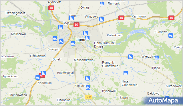 mapa Rumunki Podgłodowskie, Rumunki Podgłodowskie na mapie Targeo