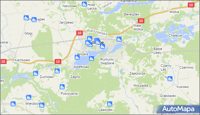 mapa Rumunki Skępskie, Rumunki Skępskie na mapie Targeo