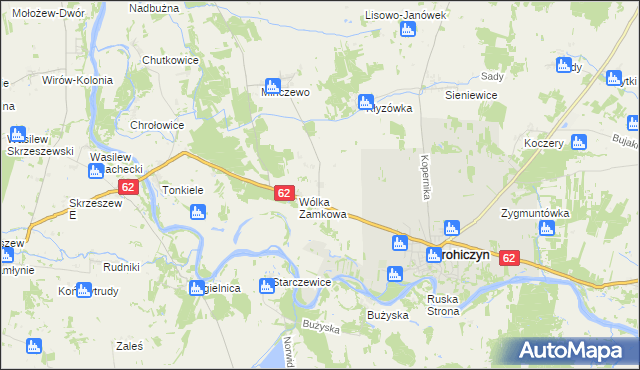 mapa Runice, Runice na mapie Targeo