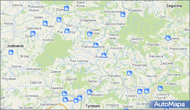 mapa Rupniów, Rupniów na mapie Targeo