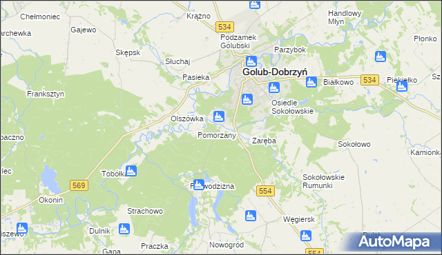 mapa Ruziec, Ruziec na mapie Targeo