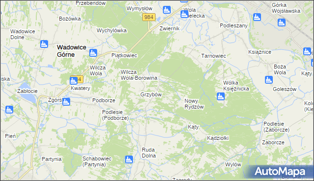 mapa Rydzów, Rydzów na mapie Targeo