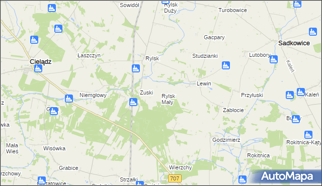 mapa Rylsk Mały, Rylsk Mały na mapie Targeo