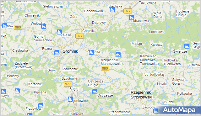 mapa Rzepiennik Marciszewski, Rzepiennik Marciszewski na mapie Targeo