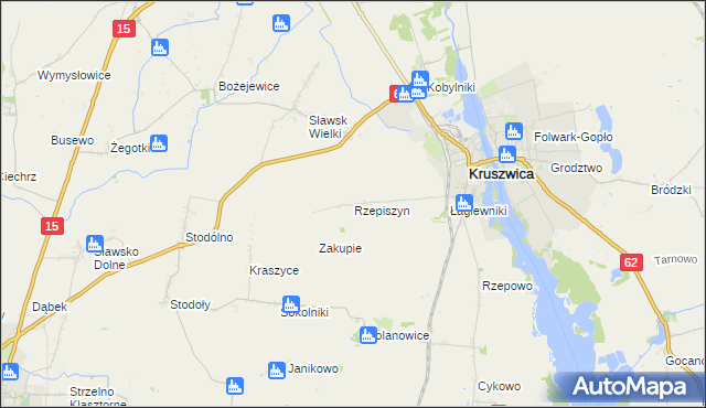 mapa Rzepiszyn, Rzepiszyn na mapie Targeo