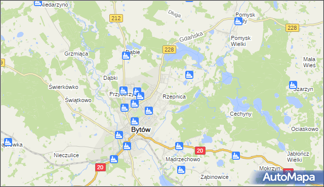 mapa Rzepnica, Rzepnica na mapie Targeo