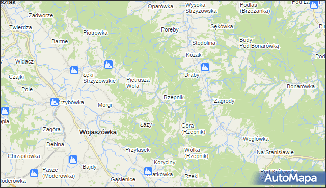 mapa Rzepnik, Rzepnik na mapie Targeo