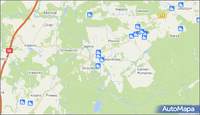 mapa Rzesznikowo, Rzesznikowo na mapie Targeo