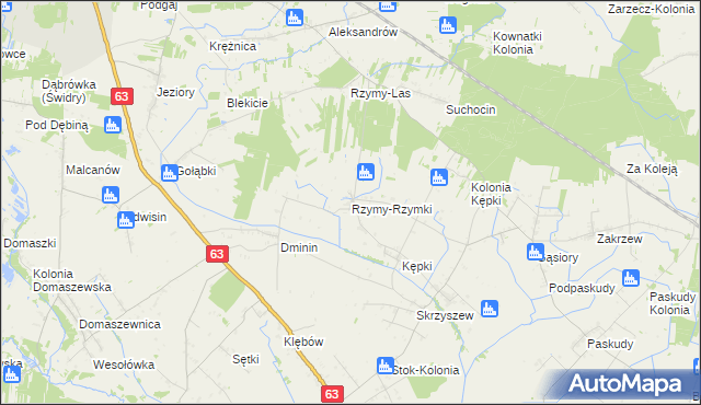 mapa Rzymy-Rzymki, Rzymy-Rzymki na mapie Targeo