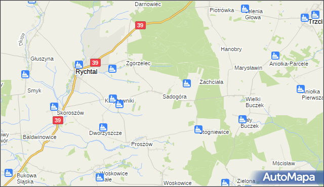 mapa Sadogóra, Sadogóra na mapie Targeo