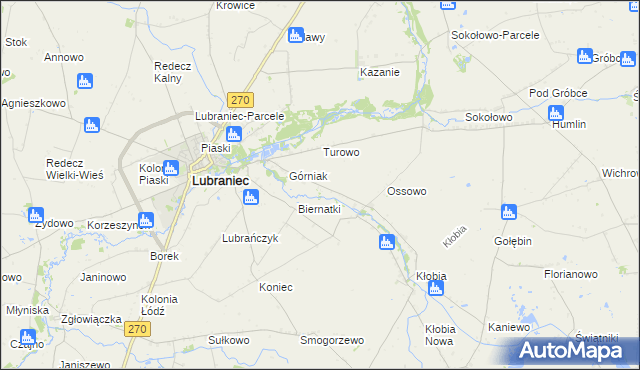 mapa Siarczyce, Siarczyce na mapie Targeo