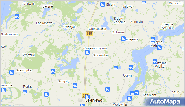 mapa Sidorówka, Sidorówka na mapie Targeo