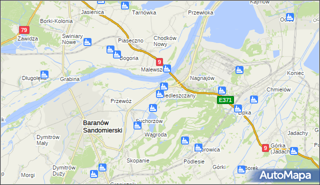 mapa Siedleszczany, Siedleszczany na mapie Targeo