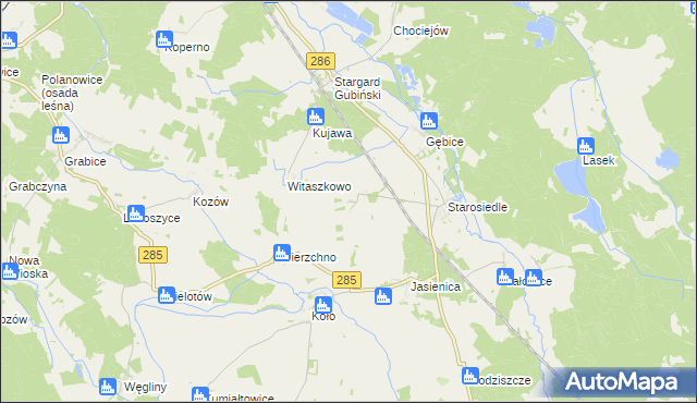 mapa Sieńsk, Sieńsk na mapie Targeo