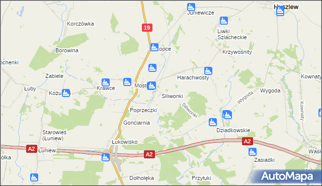 mapa Siliwonki, Siliwonki na mapie Targeo