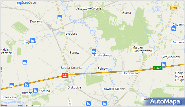 mapa Siostrzytów, Siostrzytów na mapie Targeo