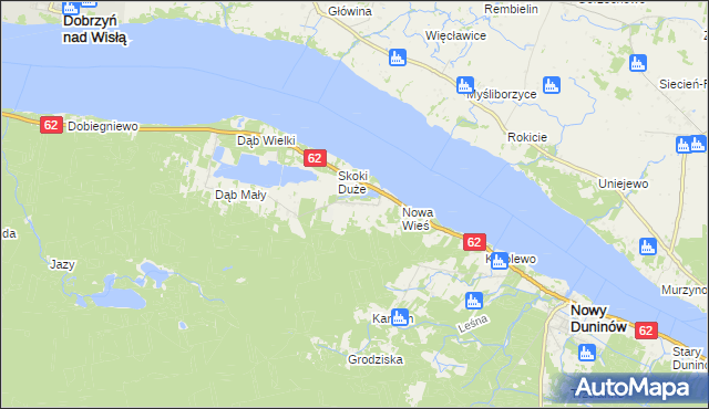 mapa Skoki Małe, Skoki Małe na mapie Targeo