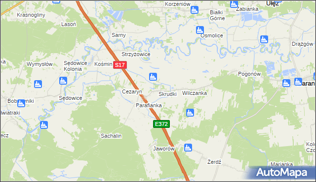 mapa Skrudki, Skrudki na mapie Targeo