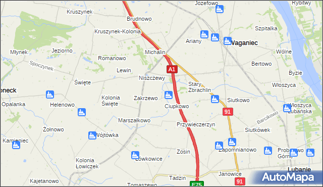 mapa Śliwkowo, Śliwkowo na mapie Targeo