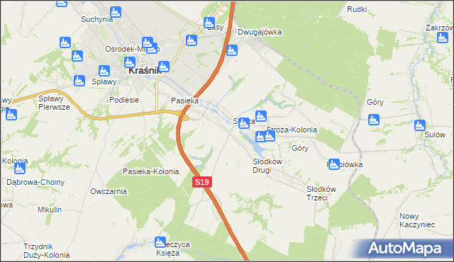 mapa Słodków Pierwszy, Słodków Pierwszy na mapie Targeo