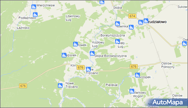 mapa Słójka-Borowszczyzna, Słójka-Borowszczyzna na mapie Targeo